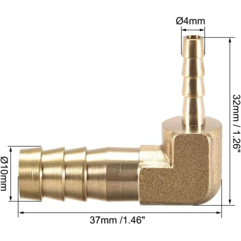 Produktbild von DN25 1-Zoll-32mm Edelstahl 90° Schlauchverbinder – Winkeladapter Für Wasser, Luft, Kraftstoff, Öl & Gas, Korrosionsfest
