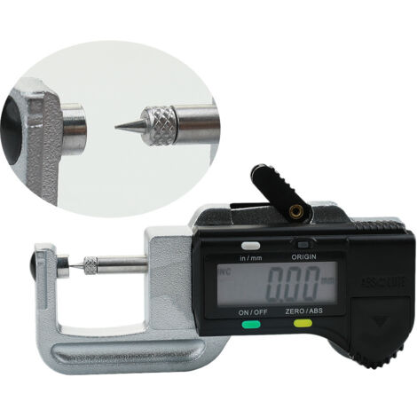 Digitales Dickenmessgerät 0–12,7 Mm – Elektronisches Mikrometer Mit LCD, 0,01 Mm Genauigkeit, Für Leder, Folie, Draht & Co.