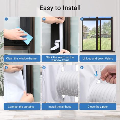 Fensterabdichtung Für Mobile Klimageräte - Bohrlos & Wiederverwendbar