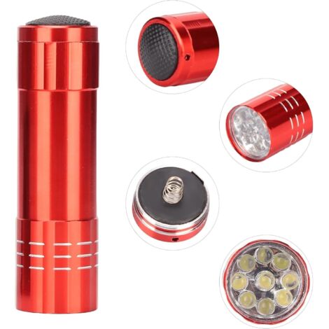 UV Schwarzlicht Taschenlampe - Hochintensiver UV Detektor Für Banknoten Und Hygiene-Checks