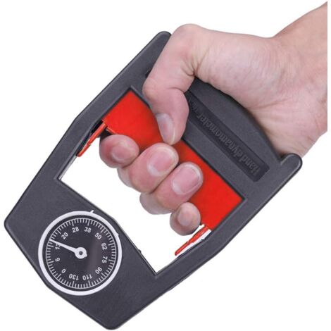 GRIPX Digitale handdynamometer grip sterkte meetmeter automatische opname elektronische handgreep vermogen 180 lbs/90 kg, rood GRIPX Digitale handdynamometer grip sterkte meetmeter automatische opname elektronische handgreep vermogen 180 lbs/90 kg, rood