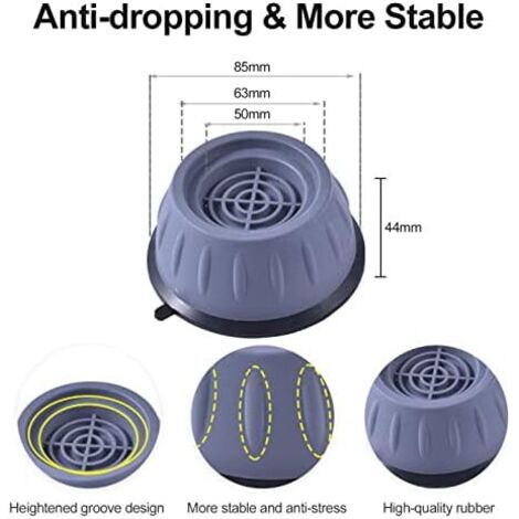 Almohadillas Lavadora Soportes Lavadora 4 Piezas - Almohadillas Goma Antivibración | Universal Para Lavadoras Y Secadoras Reductores Ruido Lavadora