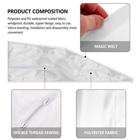 Kit De Sellado Para Ventana De Aire Acondicionado Portátil, De Nailon, Con Tiras Y Cierre Ajustable