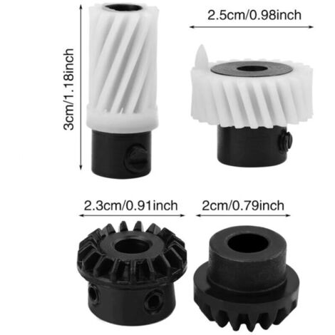 Juego De Engranajes De Plástico Para Coches Eléctricos Infantiles – Compatible Con Motores 390 Y 550 (Modelo B)