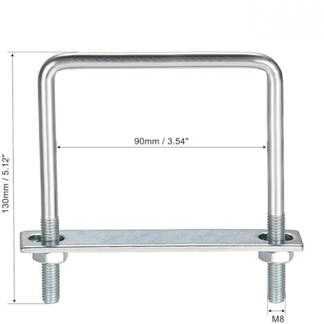 HNNBTYYQF Pernos En U De Acero Inoxidable, 10 Piezas