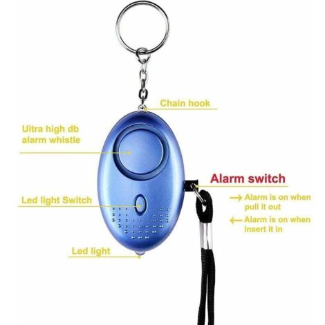 Alarma Personal De 2 Sonidos, Alarma De Llavero De 130 Db | Cuotas sin Alarma Personal De 2 Sonidos, Alarma De Llavero De 130 Db | Cuotas sin