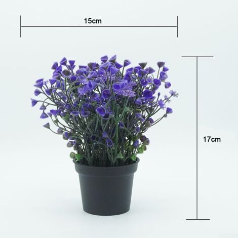 Set De 4 Plantas Suculentas Artificiales 'Loto De Nieve' - 2 Grises Y 2 Rojas, Plástico, Sin Necesidad De Riego