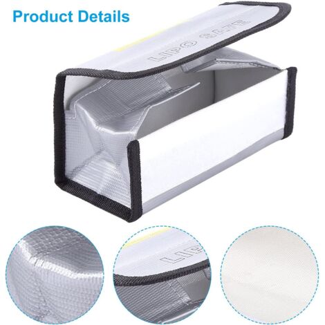 Bolsa de seguridad INJORA para baterías LiPo (185*75*65mm) - 4×4 Bolsa de seguridad INJORA para baterías LiPo (185*75*65mm) - 4×4