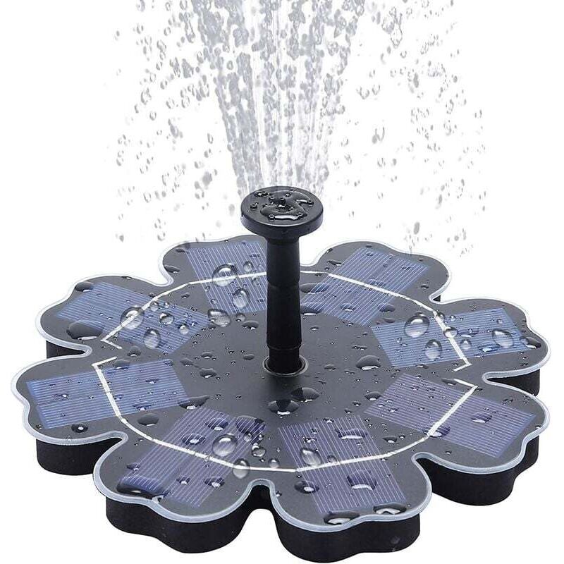 Pompa Per Fontana Solare Ulisem 18V/10W 1000L/h, Pompa Per Acqua Solare Con Grande Pannello Solare E Ugelli Circolazione Dellacqua Con Ossigeno Per Bagno Per Uccelliacquariostagnogiardino 89082589