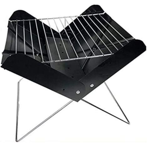 Barbecue portatile pieghevole in acciaio inox per campeggio