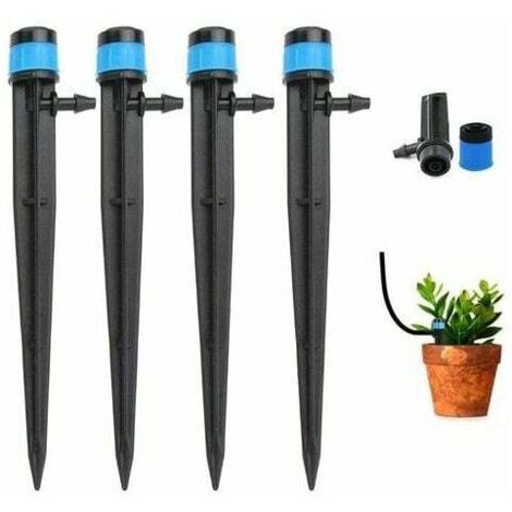 Bulbi per irrigazione a forma di uccello, trasparenti, autoirrigazione, gocciolatori automatici per piante, per le vacanze, confezione da 2, blu + rosso