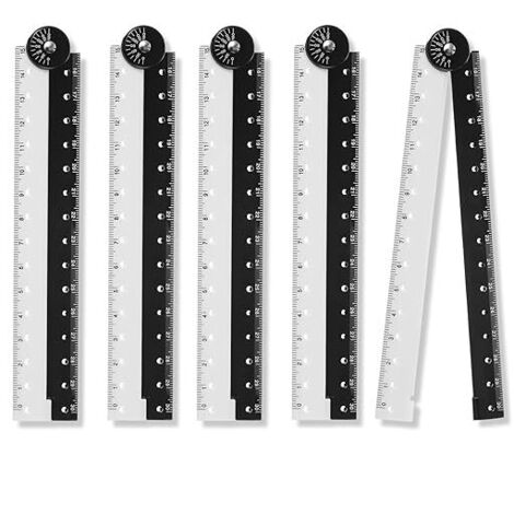 Righello Quadrato,ihaspoko Squadra da Fabbro 150×300mm Righello Quadrato a Forma di L in Acciaio