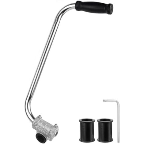 Manico per Mulinello da Pesca, Manico per Mulinello Baitcasting Accessorio per Mulinello per Mulinello per Manico Sinistro e Destro(Argento