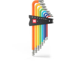 INBUS® 74223 Winkelschraubendreher Set 8tlg., TX9-40, mit ColorGrip Winkelschlüssel