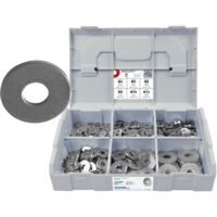 FRANTOS L-BOXX Mini 640 tlg. Unterlegscheiben DIN 9021 Sortiment Set (Edelstahl A2)