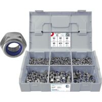 FRANTOS L-BOXX Mini 605 tlg. Stoppmuttern DIN 985 Sortiment Set (Edelstahl A2)