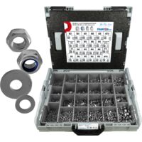 FRANTOS L-BOXX 6590 tlg. Muttern & Scheiben Sortiment (Edelstahl A4)