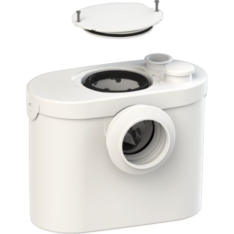 Broyeur WC SFA Sanibroyeur UP – Évacuation horizontale – Hauteur de refoulement 4m – Consommation 400W – Silencieux 46dB (1/10)