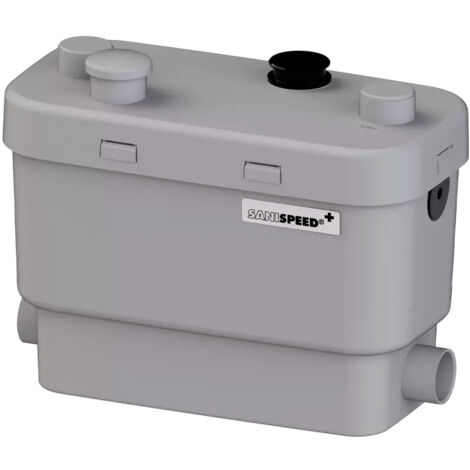 SFA – Kleinhebeanlage Sanispeed+ – Hoher Durchfluss – Niedrige Einschaltgrenze – Für Temperaturen bis 75 °C – Geräuscharm (42 dB) – Kompatibel mit Wasserenthärter – 36,7 x 32 x 18,8 cm – 400 W