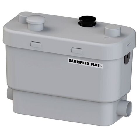 SFA - Pompa di Sollevamento Sanispeed+ - 4 ingressi - Portata Elevata - Interblocco Basso - Silenzioso (42 dB) - Compatibile Addolcitore d'Acqua - 36,7 x 32 x 18,8 cm - 400W - Made in France