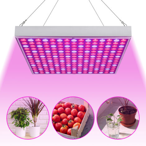 Jiubiaz LED Pflanzenlampe Garten- & Gewächshaus-Zubehör 15W Pflanzenleuchte 225 LEDs Red Blau Vollspektrum für Gewächshaus, Garten, Blumen & Indoor Grow