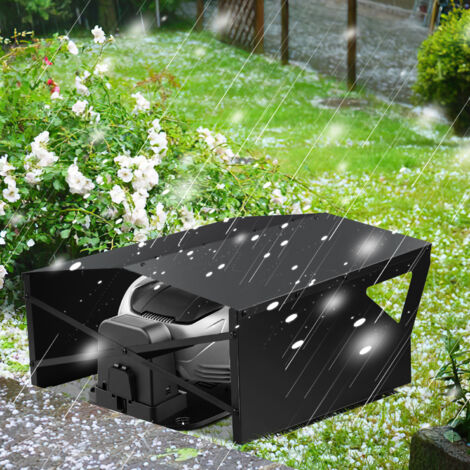 Jiubiaz Garage Tondeuse Cover Auvent Protection pluie pro 786034CM Toit pour robot de tonte