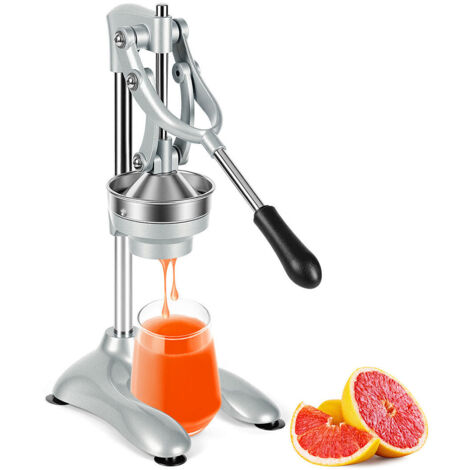 Jiubiaz Presse-agrumes manuel en acier inoxydable 304, presse-fruits robuste, extraction efficace à faible effort (1/5)