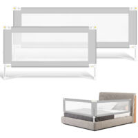 Jiubiaz 3X Barrière de Sécurité Enfant Lit Barrière de lit pour enfant barrière de sécurité pour lit enfant barrière de protection de lit - 1x150cm+2x200cm