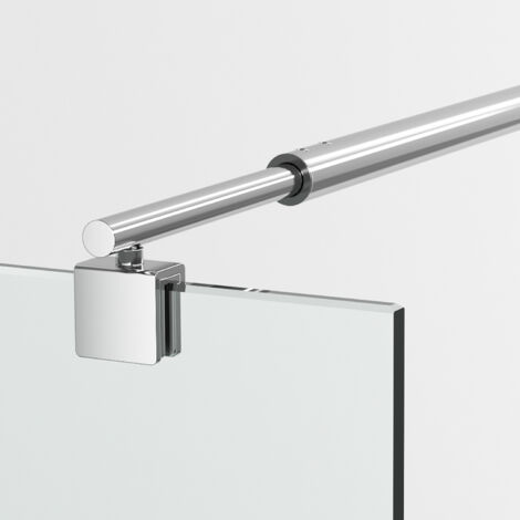 WDWRITTI Barre de fixation extensible barre de stabilisation 700-1200mm, réglable pour verre 8-10mm, pour douche à l'italienne