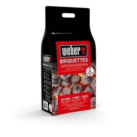 Weber 17590 Saco de briquetas negro 4 kg natural