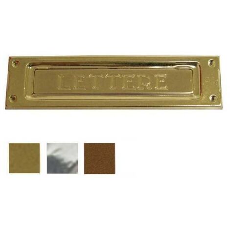 Agujero para letras, cromo brillante, 235 x 60 mm