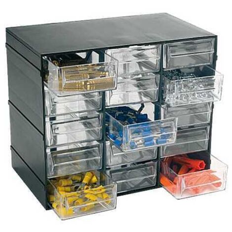 Almacenamiento para taller artplast cassettiere diseño modular cajones transparentes