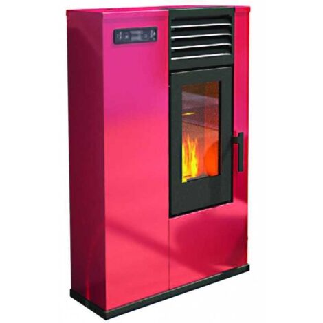 Estufa de pellet Punto Fuego Susy Slim 7,5Kw Rojo