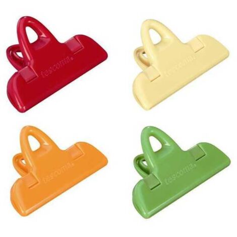 Pinzas para bolsas, tamaño 4 cm, 4 piezas. Presto Tescoma 420760