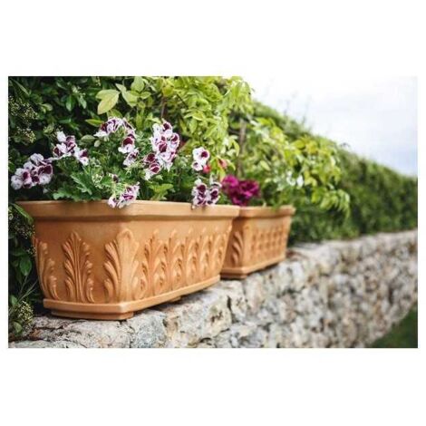 Balconera de polímero Monacis hoja Impruneta cm 60 (60X30X26h) (1/2)