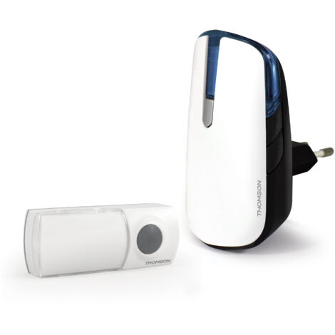 Thomson - Kit de timbre inalámbrico 150M FLASH con botón inalámbrico sin batería 150m de alcance