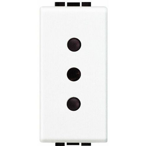 N4113 Enchufe 2P+T 10A 250 VCA Blanco Livinglight (1/2)