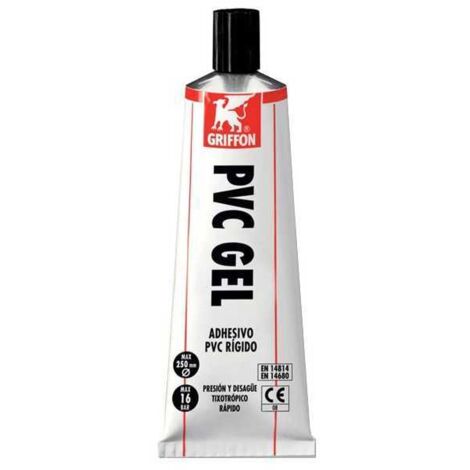 Pegamento de PVC en gel, tubo de 125 ml, Griffon