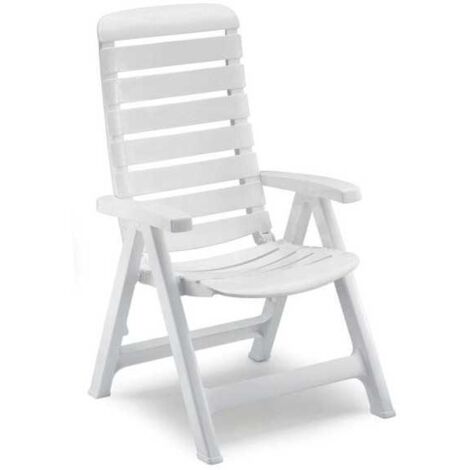 Sillón de resina plegable Cleopatra blanco 1125 Scab