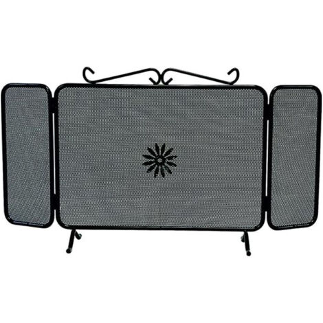 Parascintille de hierro forjado con puertas Art.687/A de 90x50 cm. (1/2)