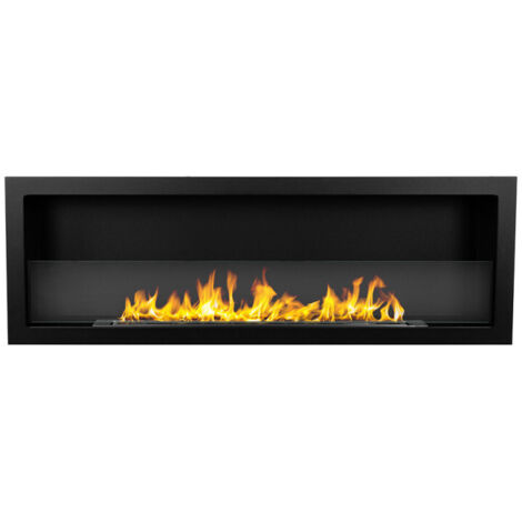 Chimenea de bioetanol empotrada Furore 120, 120 x 15 x 40 cm: diseño minimalista y elegante (1/5)