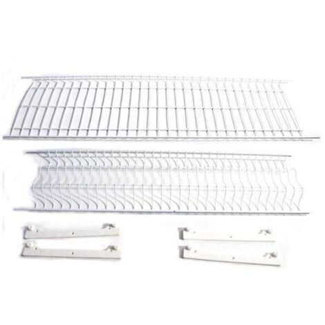 Escurridor de platos de acero plastificado de 86x23 cm
