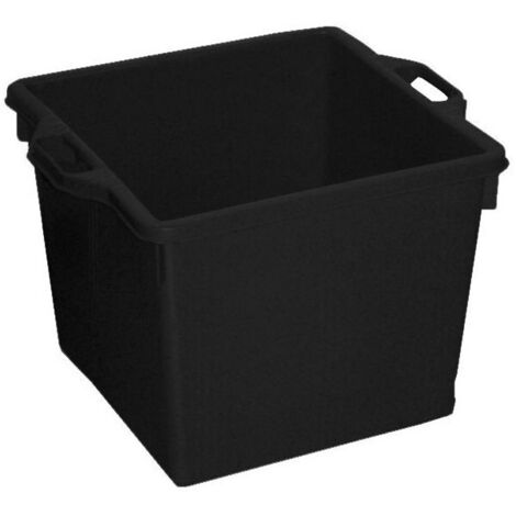 Cesta Quadra Negra L 60 48X48 H 37 Ics