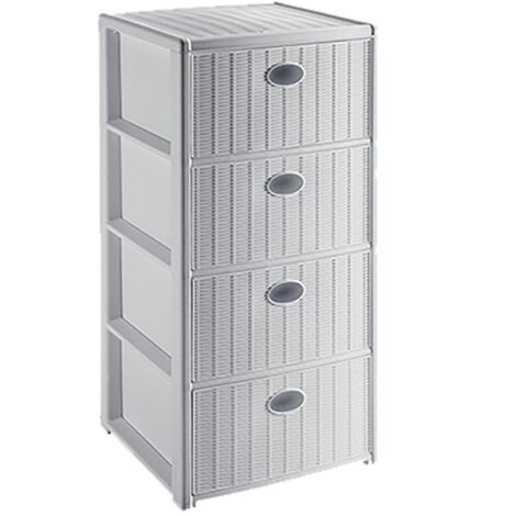 Cajonera de 4 cajones 40x40 h 80 Blanca Stefanpl