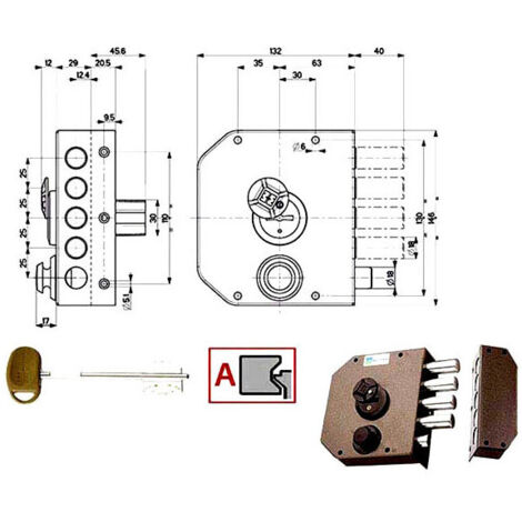Cerradura Sic.Semplice Sx Dm 20510 Mottura