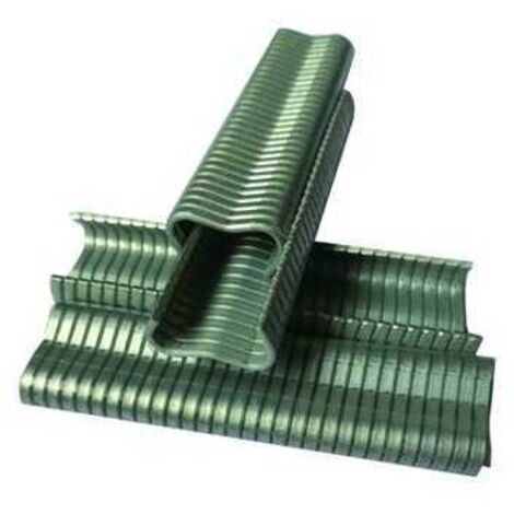 Ganchos galvanizados plateados para cercas Vigor en caja de 1 kg