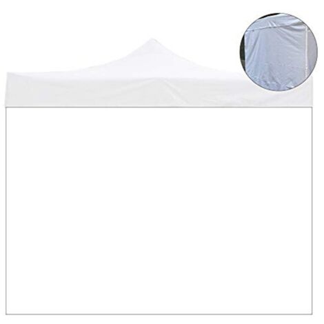 Tela lateral 3X2M blanco impermeable repuesto para gazebo plegable 3X3M (1/2)