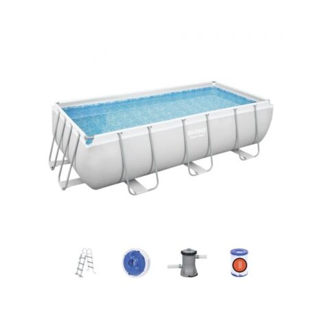 Piscina Rectangular de Acero con Filtro 2D 404X201 h 100 Bestway BW56441