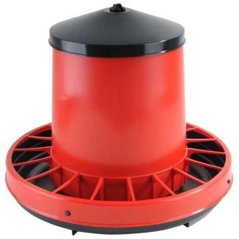 Comedero para pollos de plástico Venere, 39 cm de largo, 33 cm de alto, peso 8 kg
