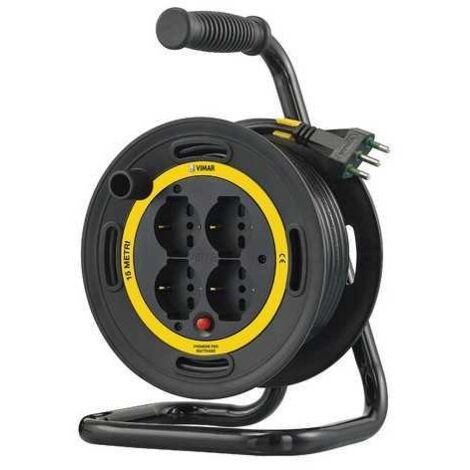 0P32730 Enrollable de cable 16A 4 salidas universales 15M